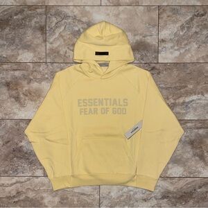 Fear of God Essentials Hoodie Light Tuscan Size Small